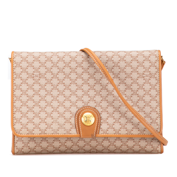 Pre-Loved Celine Macadam Coated Canvas Crossbody - Picture 1 of 10